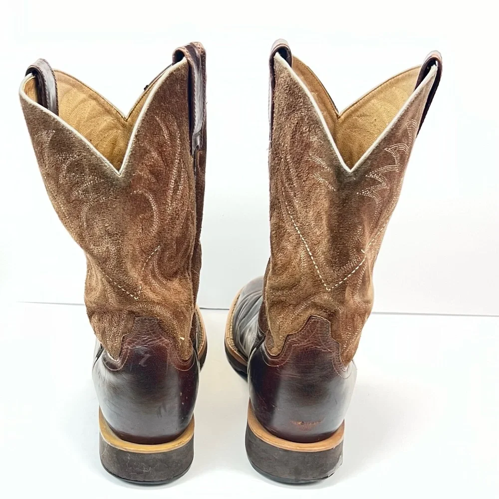 Ariat Boots Men’s Size 12D Brown Cowboy Western Boots Round Toe Leather - Picture 7 of 8
